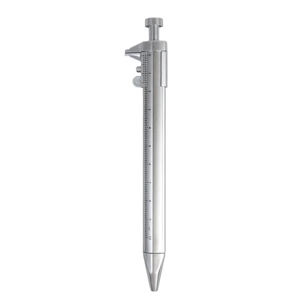 Creative Plastic Vernier Caliper Pen Press Type With Scale Gel Pen 1.0mm Ballpoint Pen Students