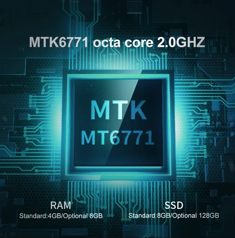 A80PT 8インチAndroid LF HF UHF RFID 4G LTE GPSスキャン機能搭載産業用堅牢タブレット