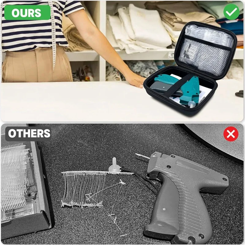 Tagginggun Kit With Hard Storage Case, Tagginggun For Clothing, Standard Retail Pricemicrostitch Attacher For Clothes