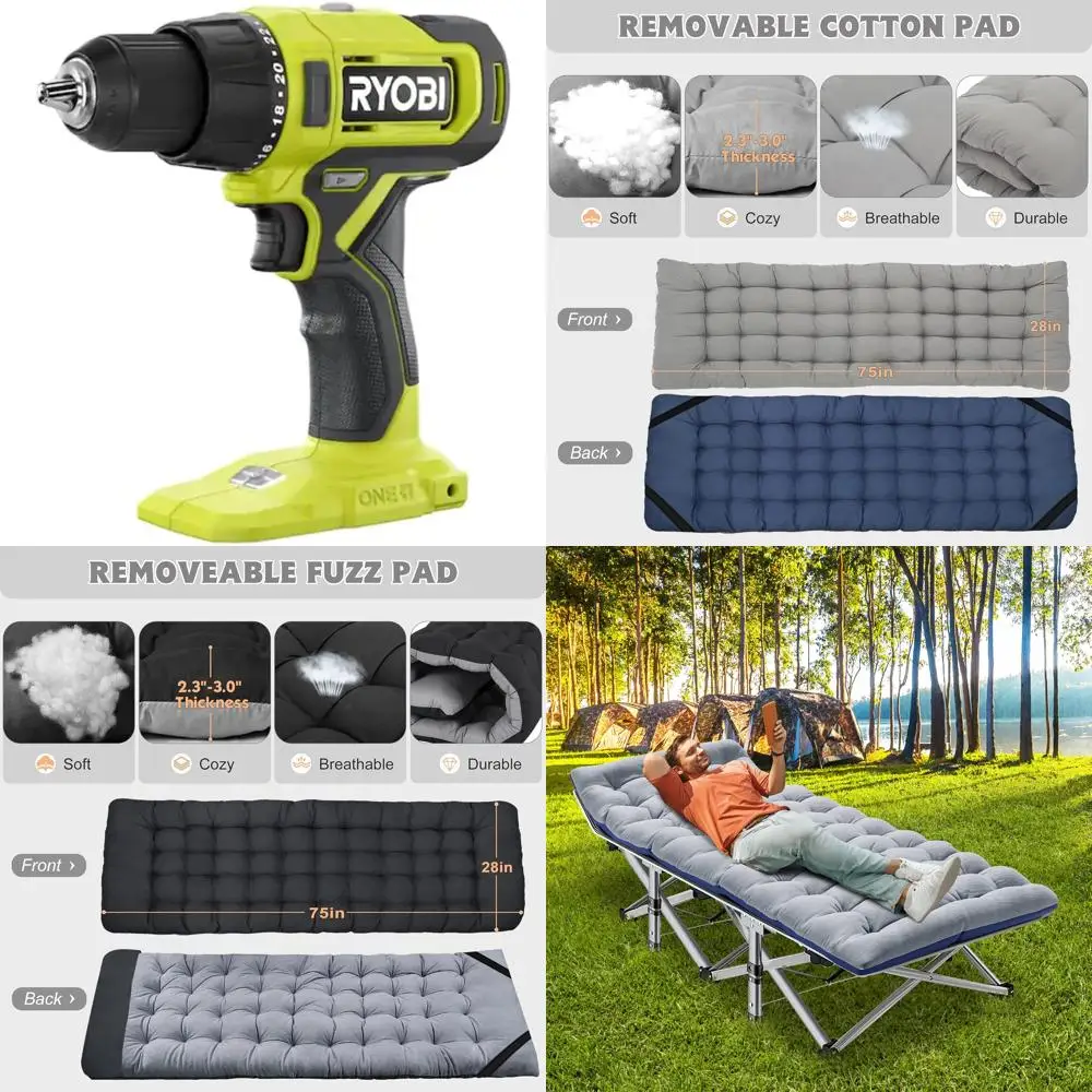 Taladro/destornillador inalámbrico de media pulgada de 18 V - PCL206B, negro y verde
