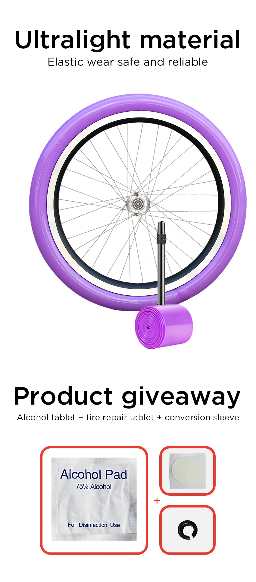 30G CYDY Fahrrad-TPU-Schlauch mit Ventil 45mm für 18 Zoll (355) 1.25, 1.35, 1.4, 1.5, 1.6, 1.75 Zoll BMX-Fahrradreifen – Detail 4