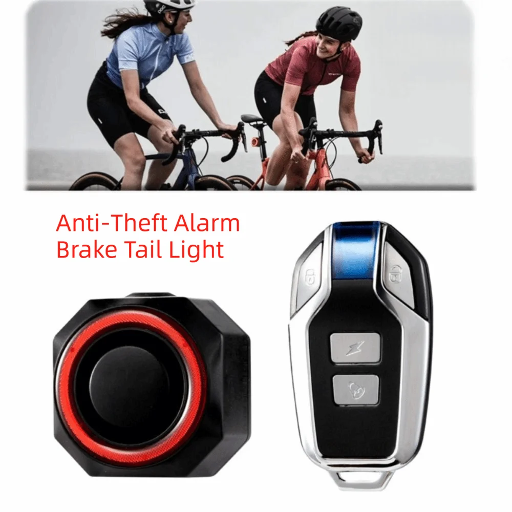 110 DB Bicycle Alarm Rechargeable Remote Control Motorcycle Alarm Vibration Intrusion Detector Waterproof Wireless Vehicle Alarm
