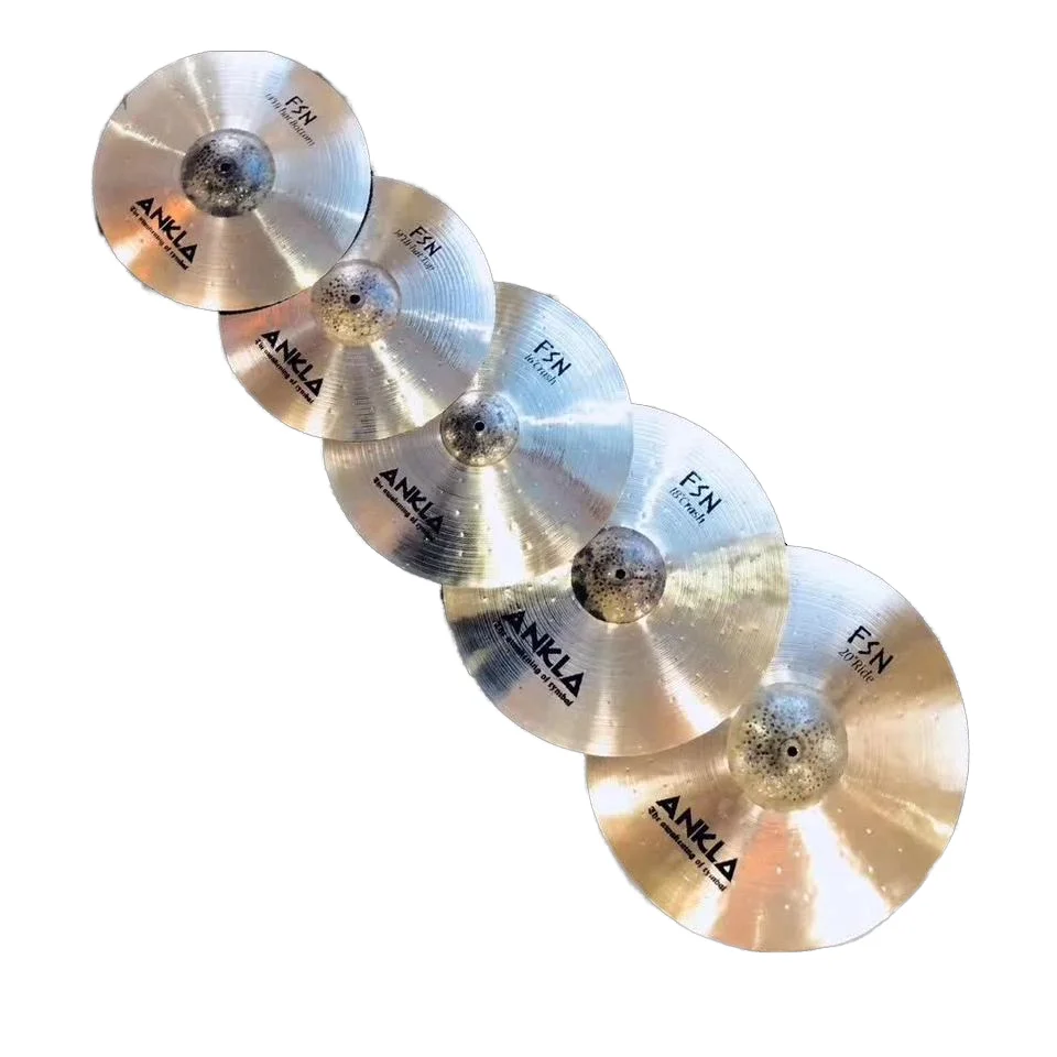 Professional B20 Cymbal 5-Piece Set Drummer Specific Excellent Tone Premium Musical Instrument Accessory