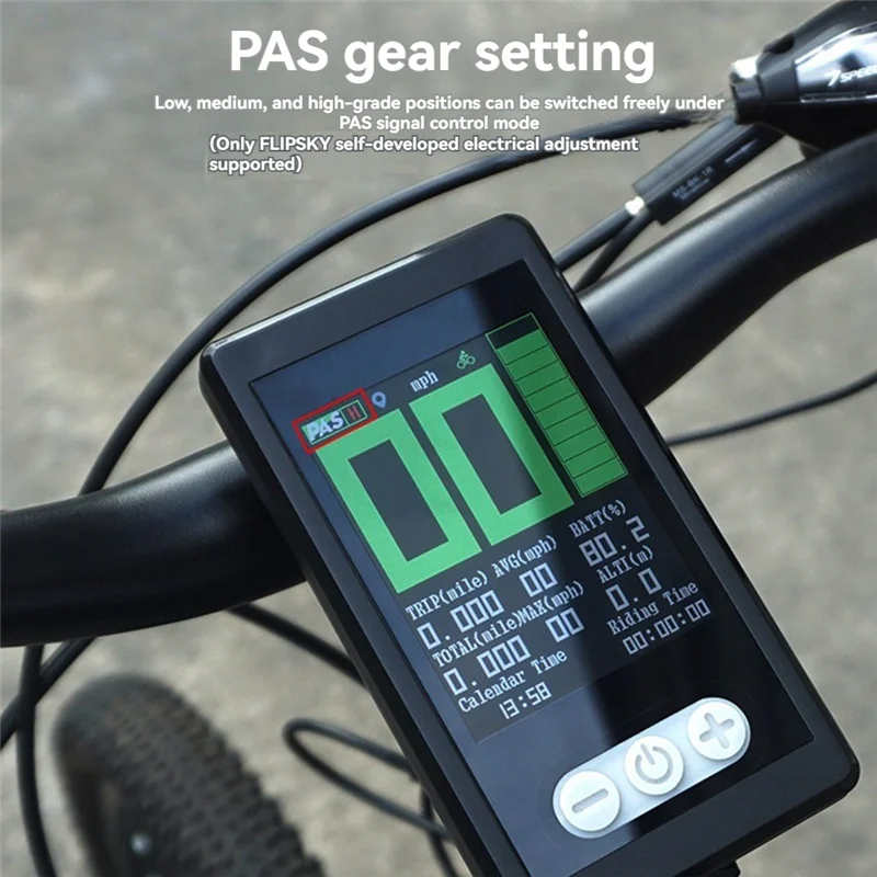 

Спидометр для электровелосипеда, велосипедный ЖК-дисплей с GPS PAS Gear, умный ЖК-экран IP65 для приборной панели электрического горного велосипеда