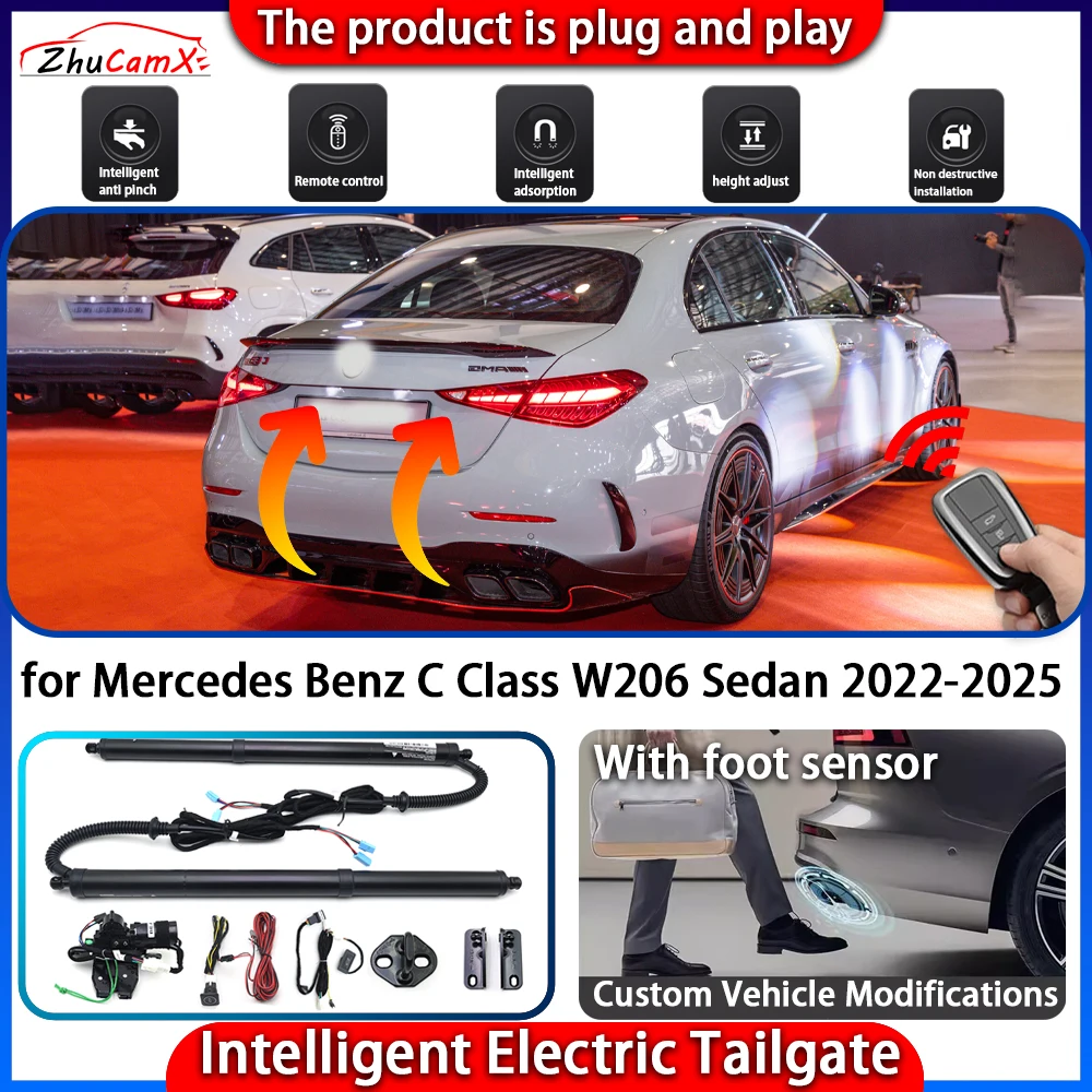 Smart Powered Tailgate System for Mercedes Benz C Class W206 Sedan 2022-2025 Automatic Intelligent Electric Trunk Lift Control