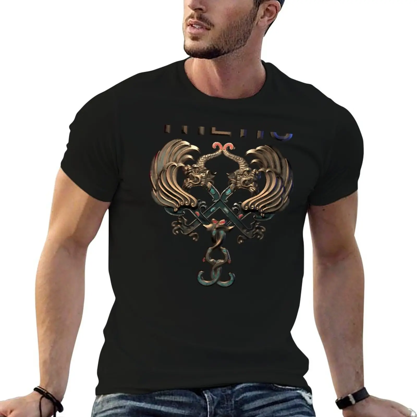 The Hu Color Logo T-Shirt Work Utility Short Sleeve Shirt