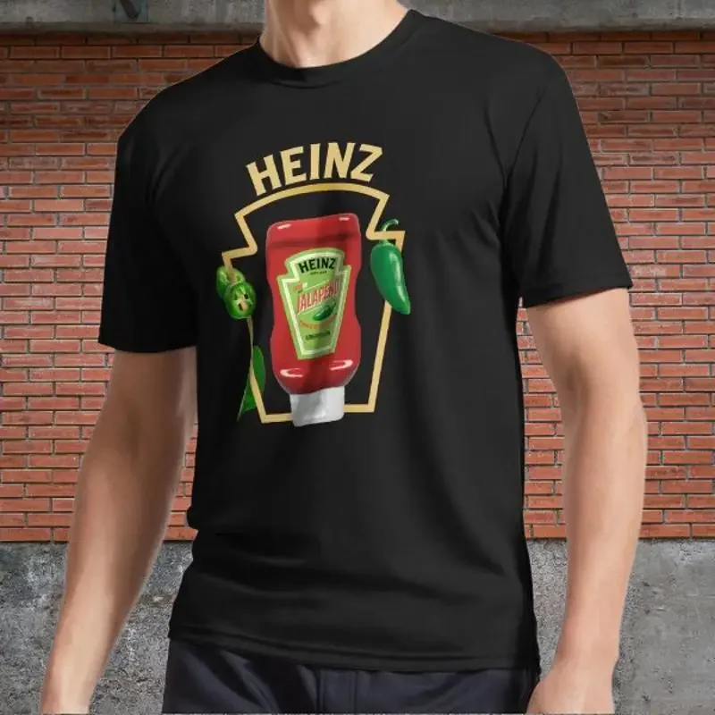 HEINZ TOMATO KETCHUP Active Logo Men's T-Shirt Funny Size S to 5XL
