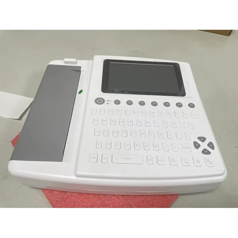 12-Lead 3/6/12-Channel Portable Machine & Monitor CE Certified Class II Medical Device with Built-In Battery