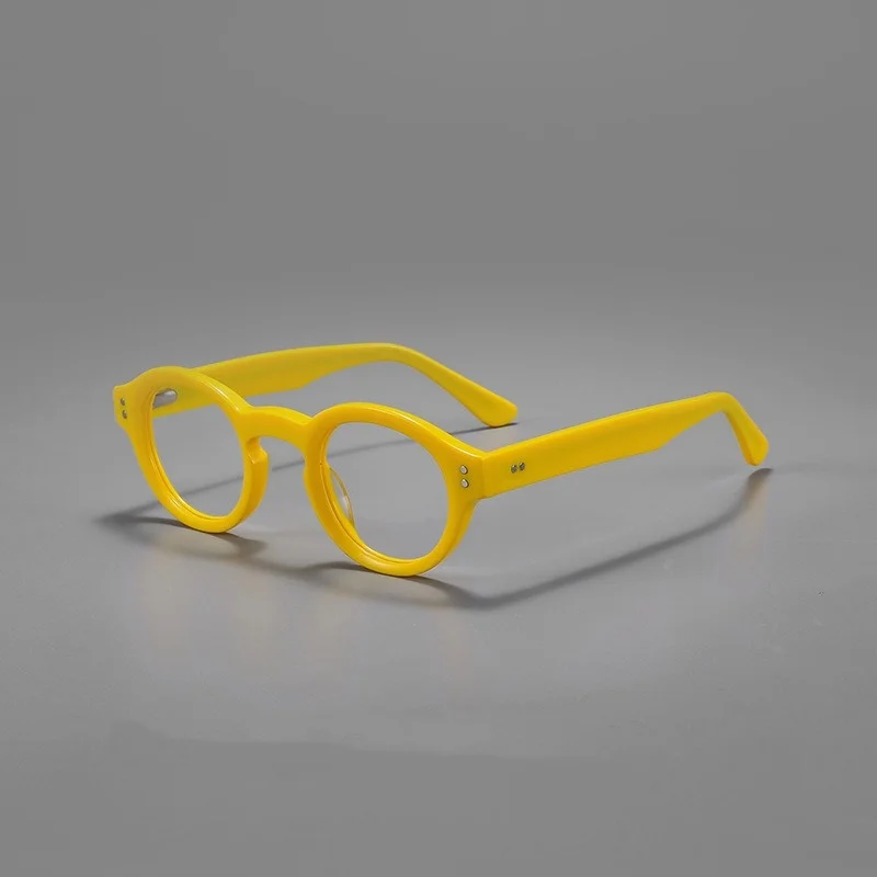 

High Quality Eyeglasses Frame Retro Handmade Acetate Retangle Eyewear For Men Round Glasses Frame for Unisex