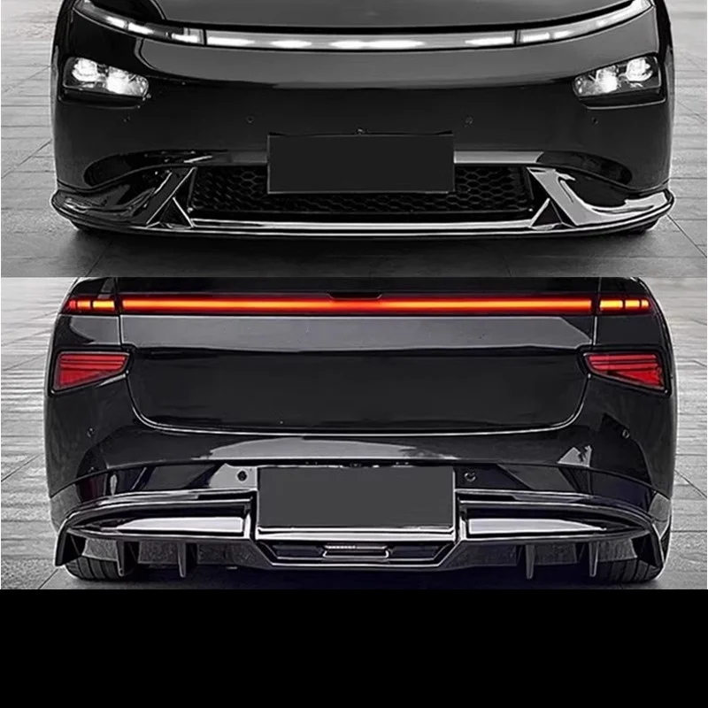 

Комплект кузова Передняя губа Задняя губа Боковая юбка для XPENG P7 2020-2023 Модифицированный глянцевый черный автомобильный объем