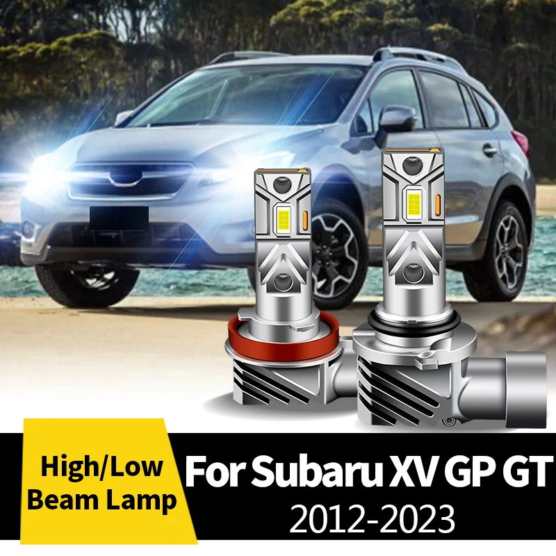

2Pcs Car CANbus LED Headlight High / Low Beam Lamp Fog Light 12V BulbS Halogen Replacement Light For Subaru XV GP GT 2012-2023