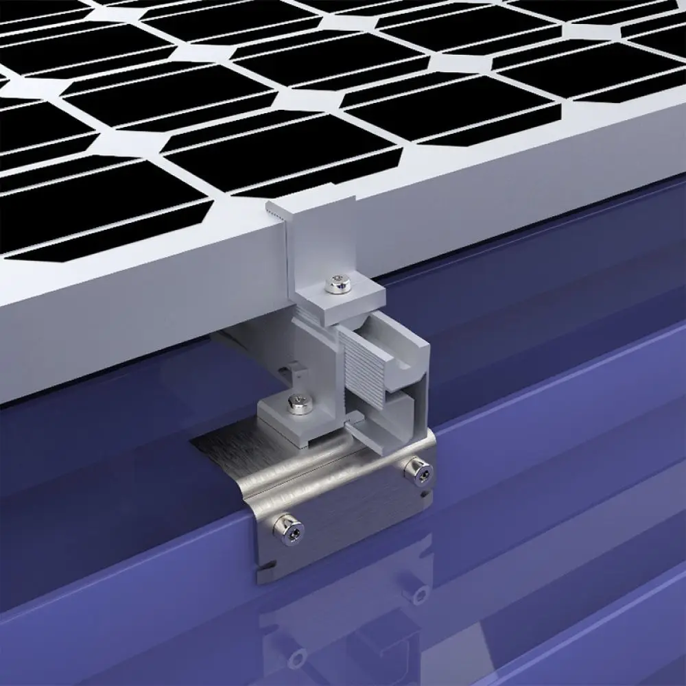 Solar Energy Module Support Aluminum Alloy Fastener PV Bracket Clamp For For Ainengchuanggu Roof Mount Installation Accessory