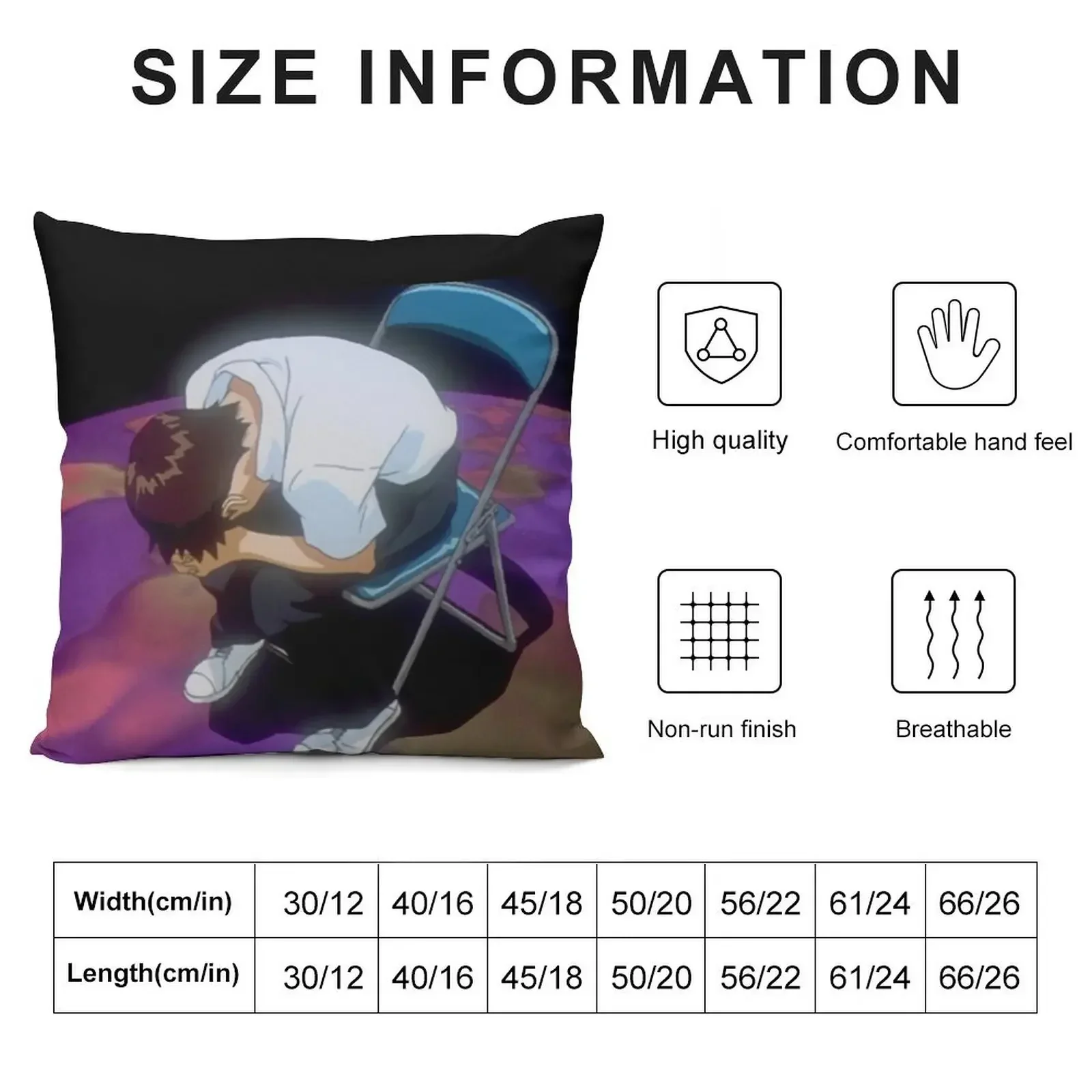 Shinji Crying Throw Pillow anime girl Christmas Pillows Throw Pillow pillow