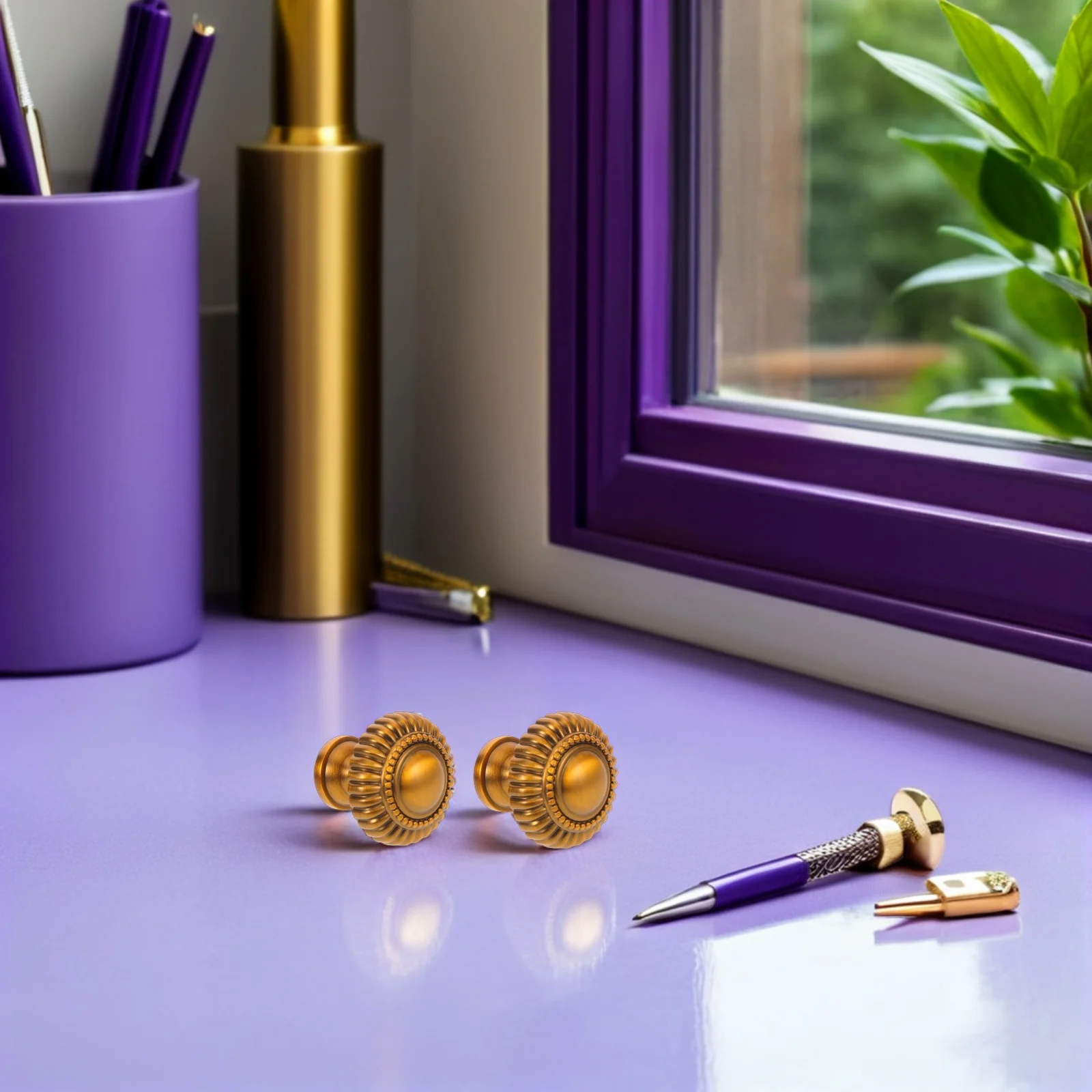 

4 Pcs niture Handle Cupboard Knob Handles for Drawers Dressing Table Dresser Knobs Zinc Alloy