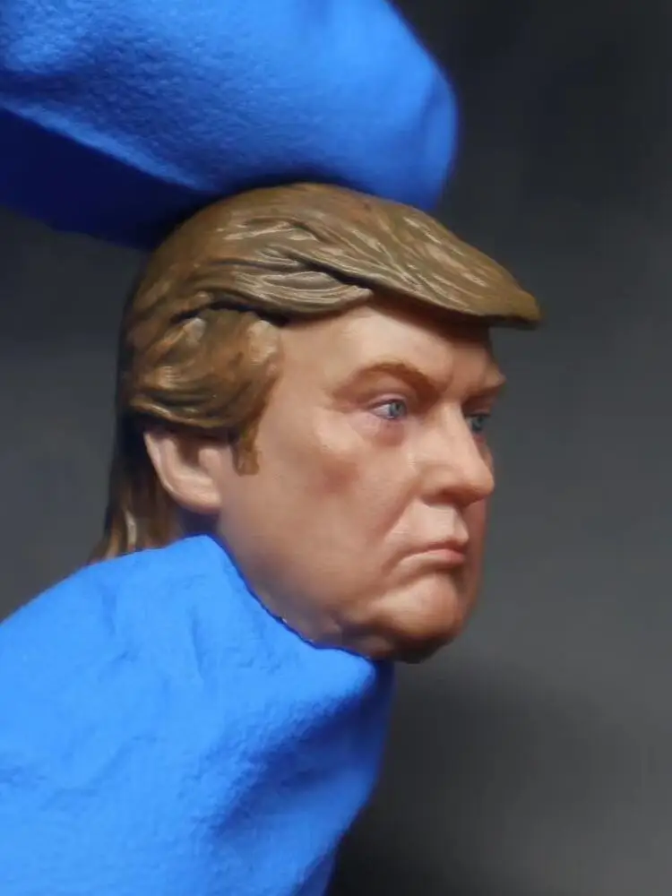 Small Toys 1/12 6 Inches The Us President Donald Trump Head Sculpt Classic Human Head Model For 6'' Character Model Flashback