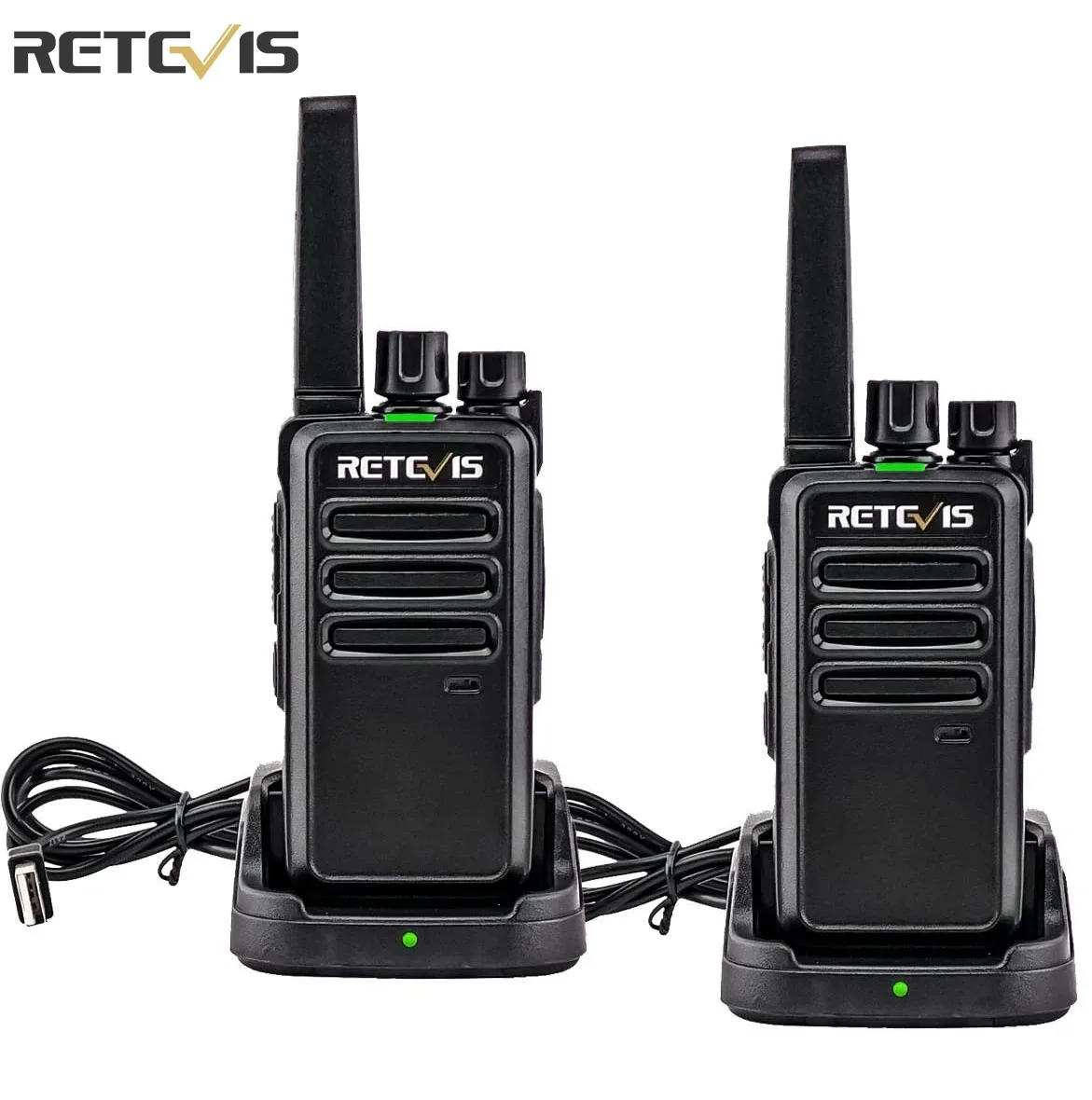 Retevis Walkie Talkie 2 szt. RT668 PMR 446 FRS Walkie-Talkies Dwukierunkowe radio Przenośny sprzęt komunikacyjny PTT Radio Hotel Cafe