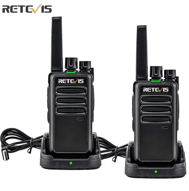 Retevis Walkie Talkie 2 szt. RT668 PMR 446 FRS Walkie-Talkies Dwukierunkowe radio Przenośny sprzęt komunikacyjny PTT Radio Hotel Cafe