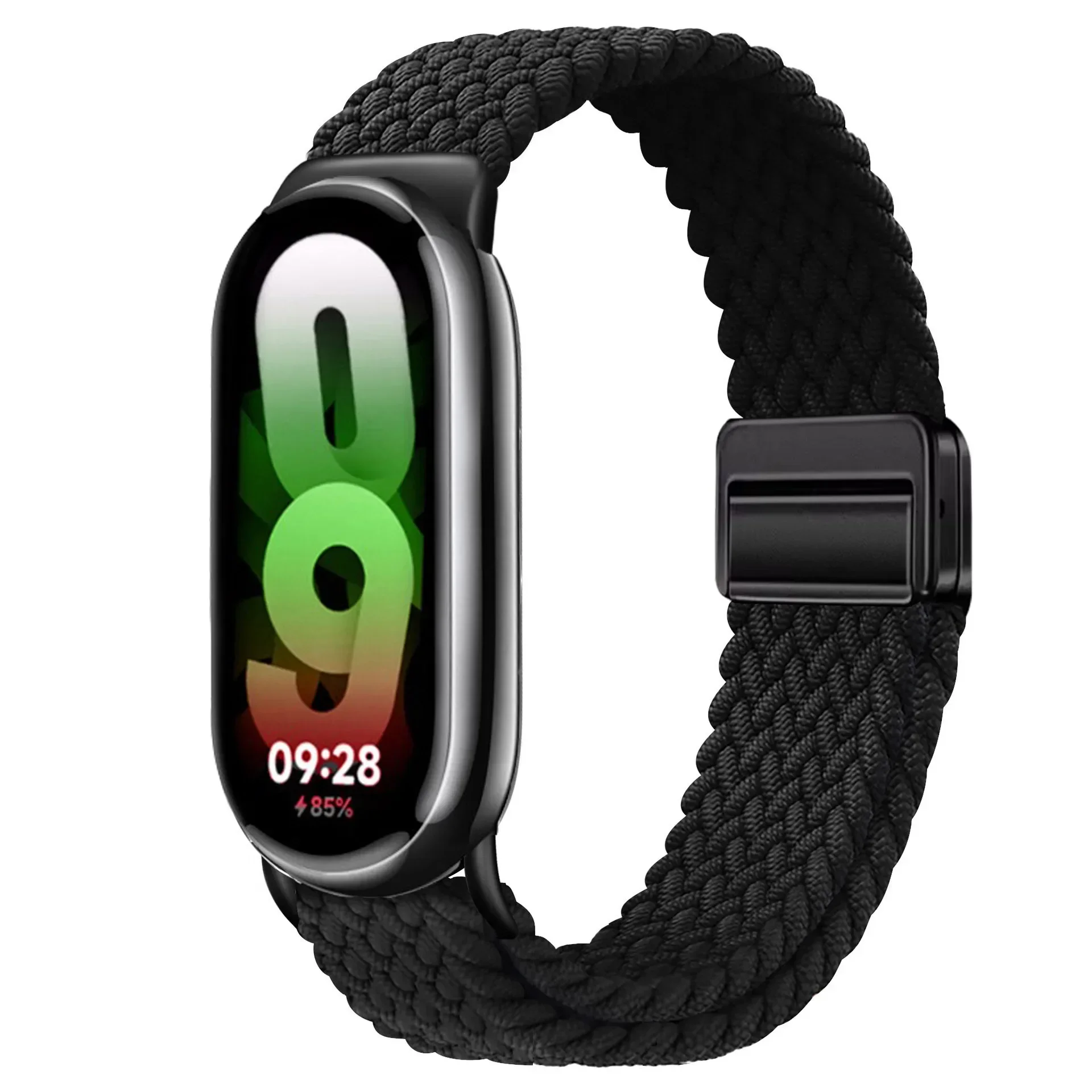 Nylon-Geflochtenes Schlaufenarmband für Xiaomi Band 11 10 9 8 Magnetisches Verstellbares Armband Mi Band 11 10 Correa Gürtel Zubehör – Detail 6