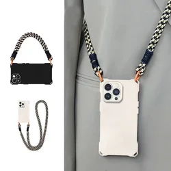 Crossbody Necklace Cord Lanyard Phone Case For iPhone 17 15 16 14 13 12 11 Pro Max 15 Plus XR X XS Soft Cover
