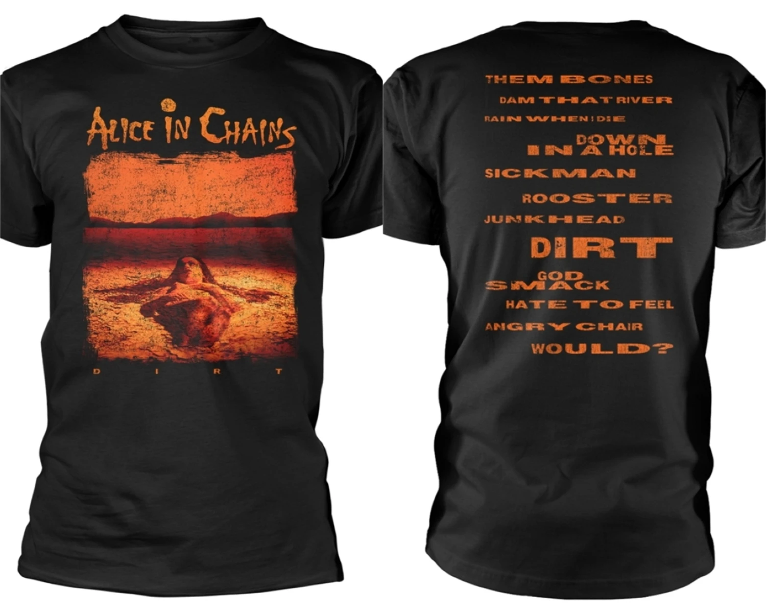 

Alice in Chains Distressed Dirt T-Shirt Men Women Short Sleeve Cotton Tees Retro Hip Hop Men's Clothes Brand T-shirt Summer Tops