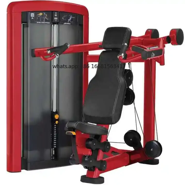 Commercial Complete Set Fitness Equipment Pin Load Selection Machines-Seated Shoulder Press Exercise Machine Competitive Price