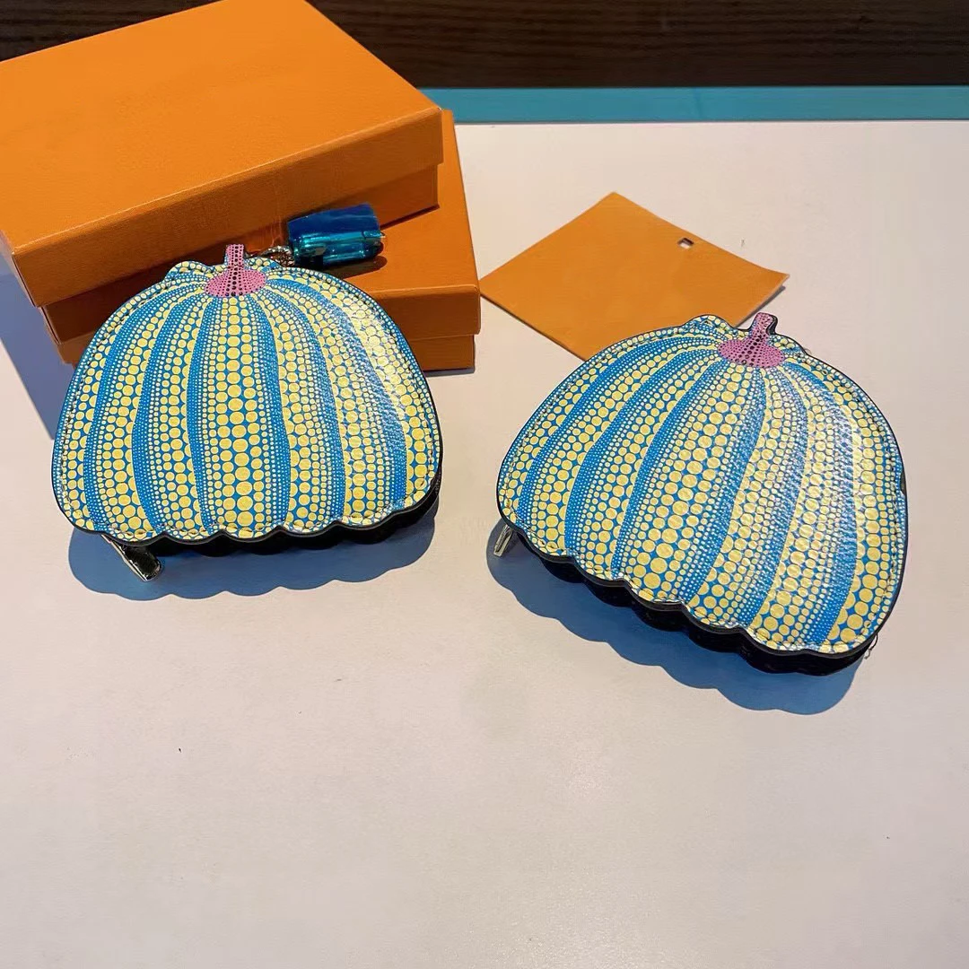 Luxury Pumpkin Shaped Bag Charm Earphone Coin Purse Lightweight Hanging Decoration Fashionable Accessory for Bags