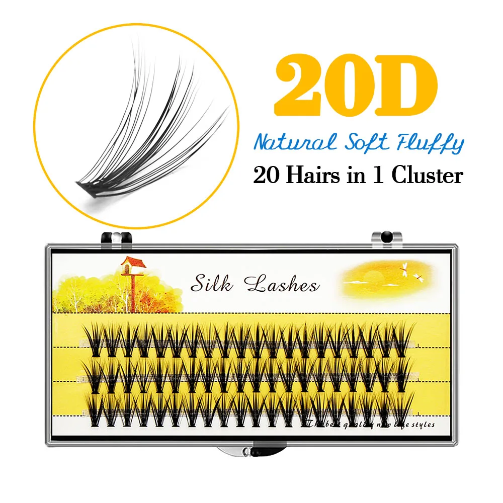 Schwarze 60 Bündel Nerz-Einzelwimpernverlängerungen Natürliche DD Seidenwimpern Weiche Cilos 3D Volumen-Wimpern – Detail 3