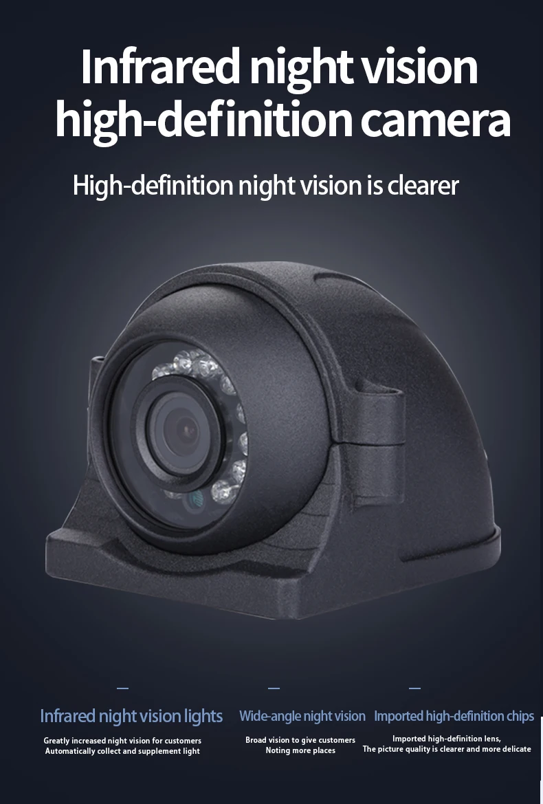 AHD 1080P 2MP Waterproof Side View Vehicle Camera – No-Drill Strong Magnetic Mount with IR Night Vision for Truck & Bus image
