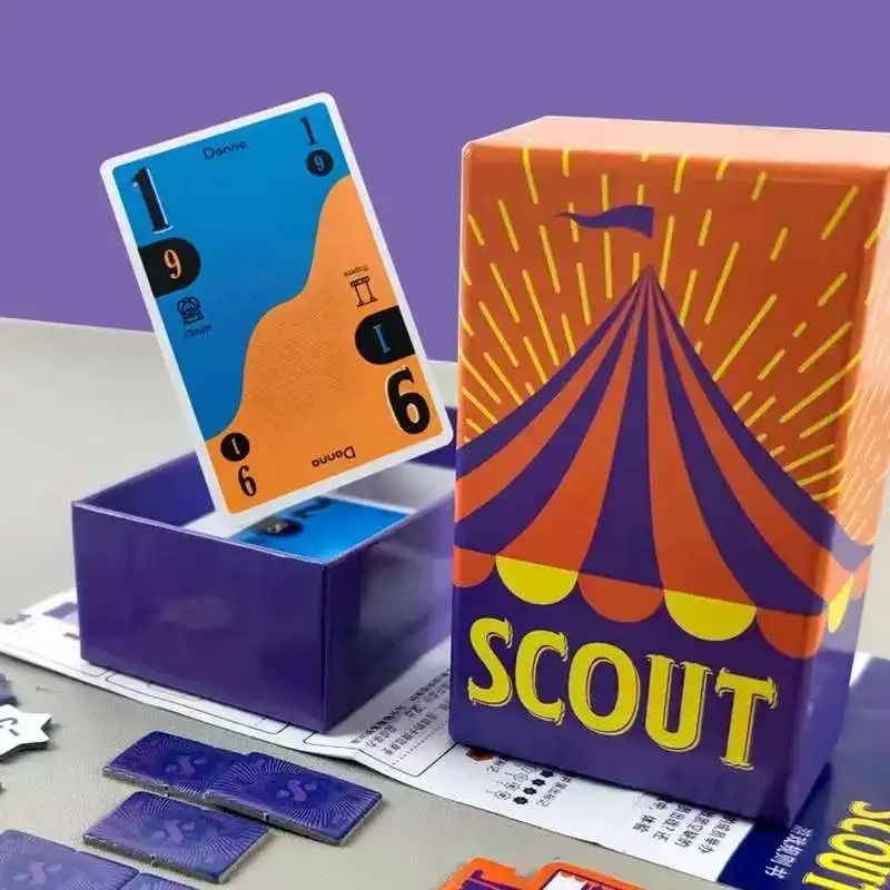 Gioco di carte Scout Gioco da tavolo Circus Scout Mazzo di carte da poker per 2-5 persone per la festa