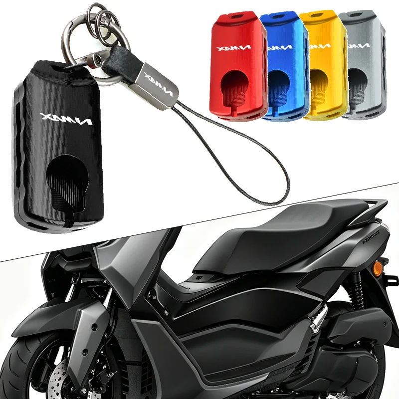 For Yamaha NVX NMAX 125 155 XMAX 125 250 300 400 2025-2026+ Key Cover Protection Shell Motorcycle Parts Keychain Key Ring Case