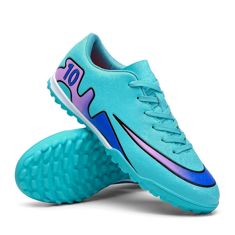 High-top football shoes men\'s broken nails children boys girls adult students anti-skid competition training shoes