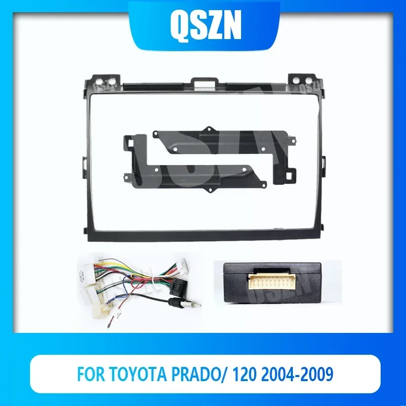 

QSZN For TOYOTA PRADO/ 120 2004-2009 Android Car Radio Panel Fascia Frame Dash itting Panel Kits Bezel Bracket Trim