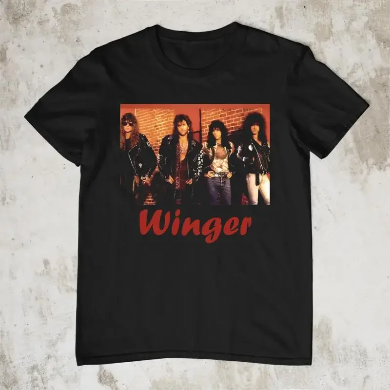 Winger Band Poster Men T Shirt Black Cotton All Sizes