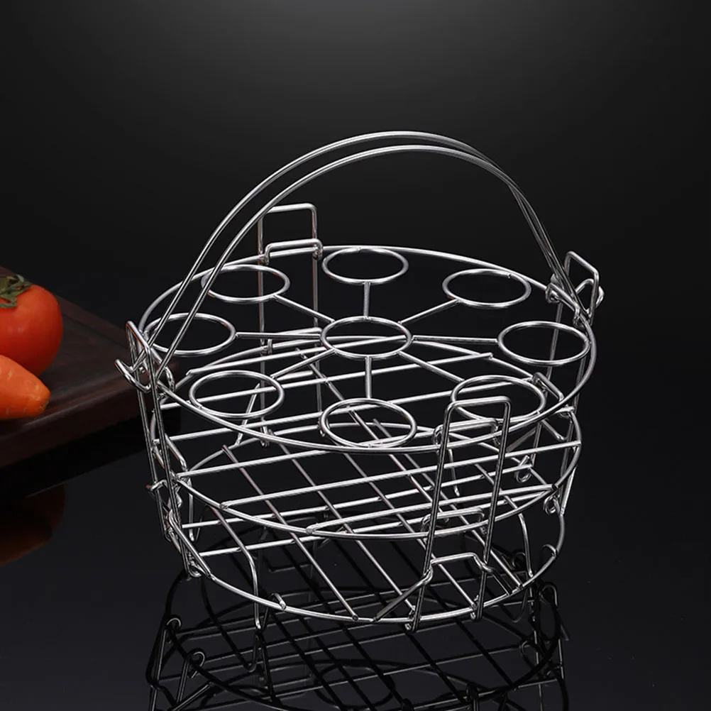 

Multifunctional Steaming Rack Stainless Steel Egg Cooker For Hard Boiled Eggs Steam Rack Kitchen Cookware