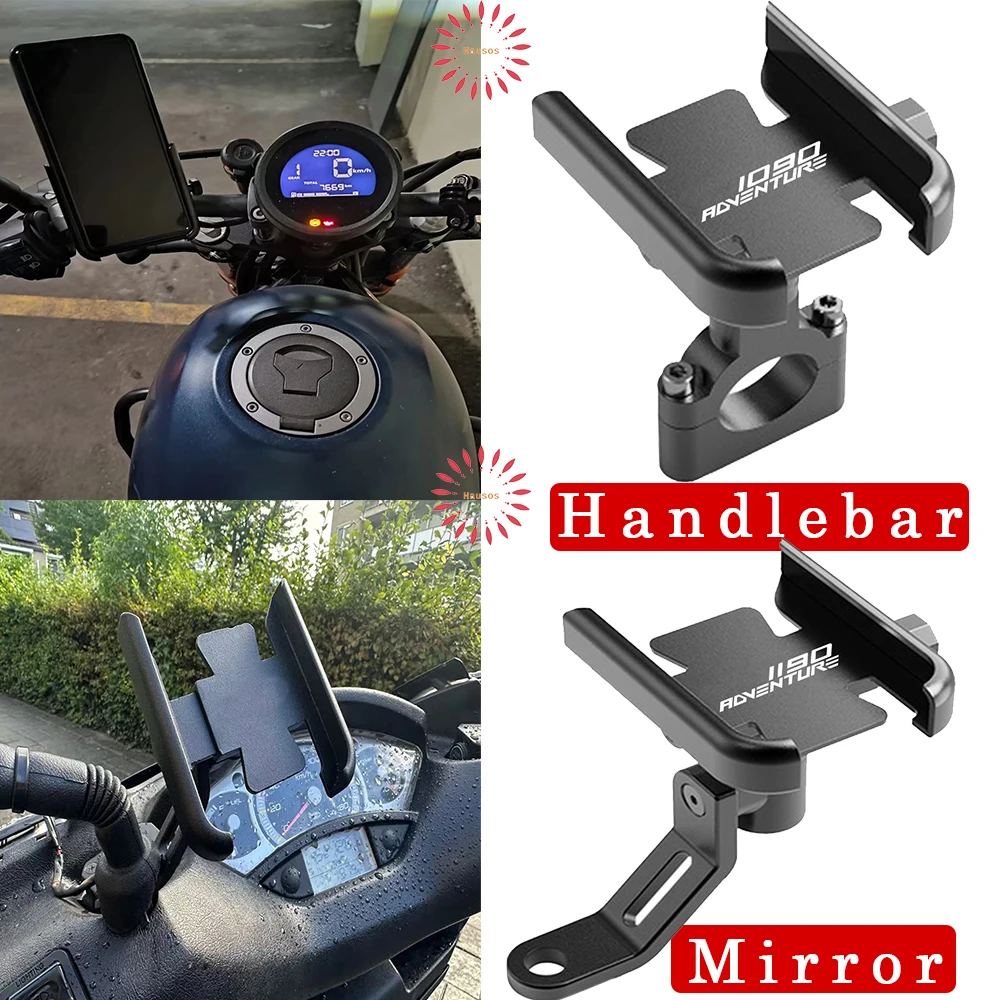 Mirror Handlebar Mobile Phone GPS Stand Bracket For KTM Adventure 1090 1190 1290 Adv 1090Adv 1190Adv 1290Adv Accessories