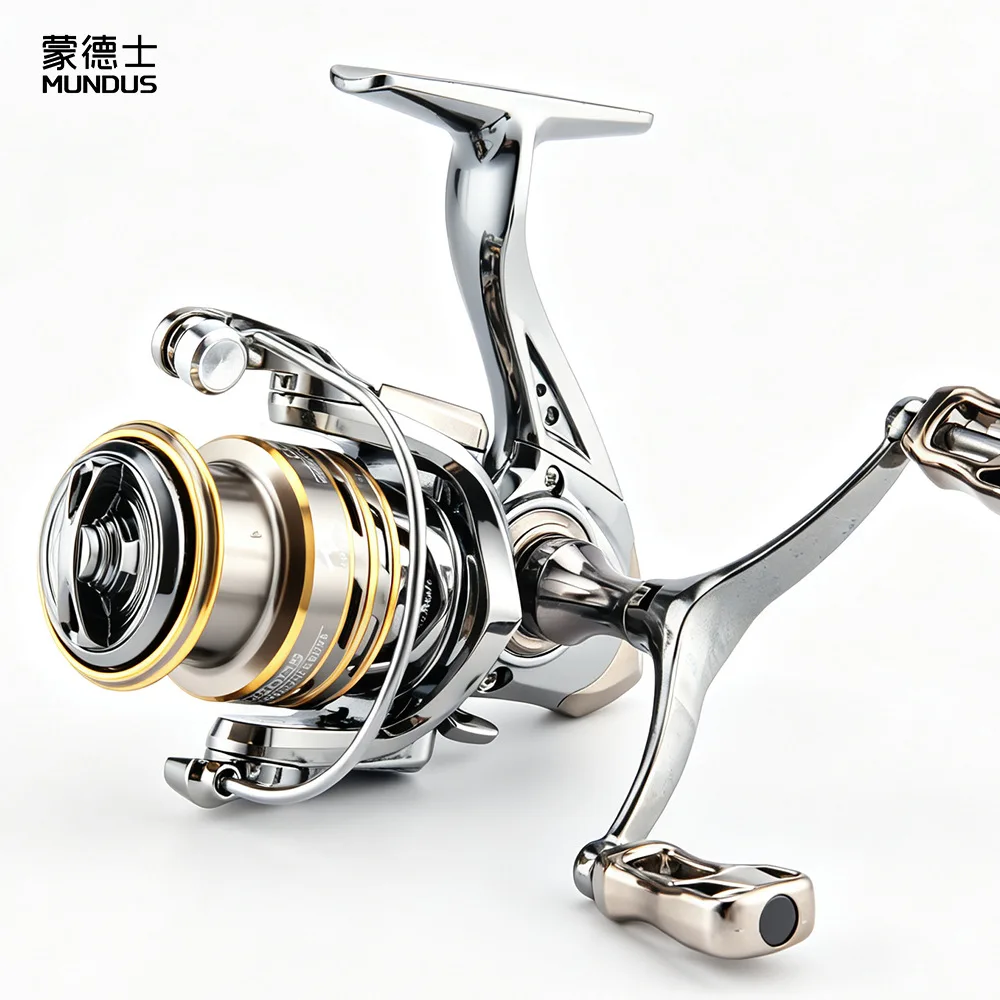 Lightweight Double Handle Spinning Fishing Reel For Lure Fishing Long Casting 1500s 2500s 3000s For Freshwater Saltwater Stream