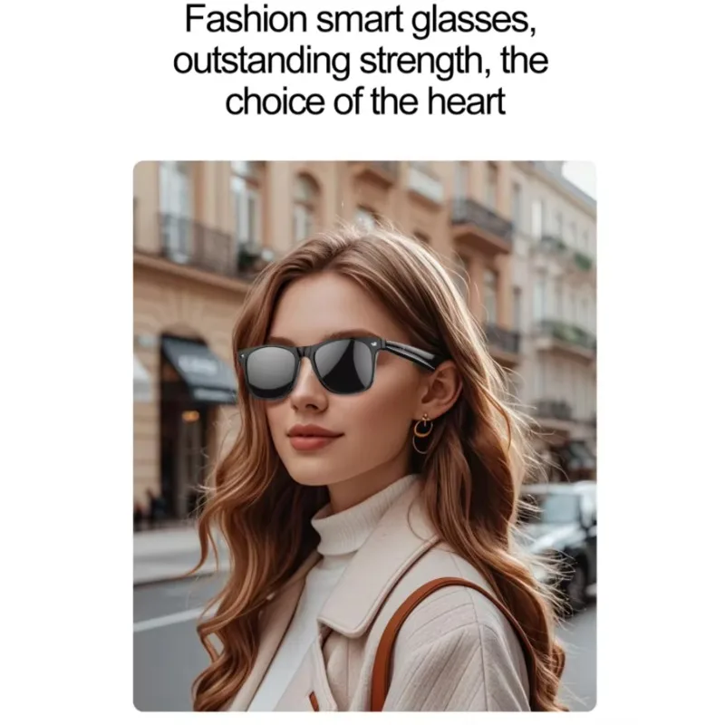 

2025 hot sale AI Smart Glasses with Mic Polarized Sunglasses Wireless BT Speaker AI Translation Anti-blue Music Smart Glasses Ou