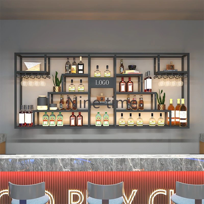 Bar Cabinet Luxury Shelves Outdoor Modern Home Wall Whiskey Showcase Portable High End Full Kitchen Antique Display Furniture