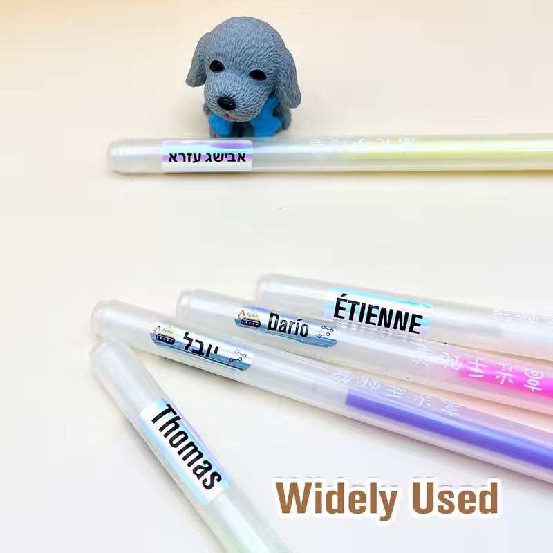 Kawaii Waterproof Name Tag Sticker Custom Adhesive Stationery Decals Personalize First Name Label for Children School Bottle - Image 3