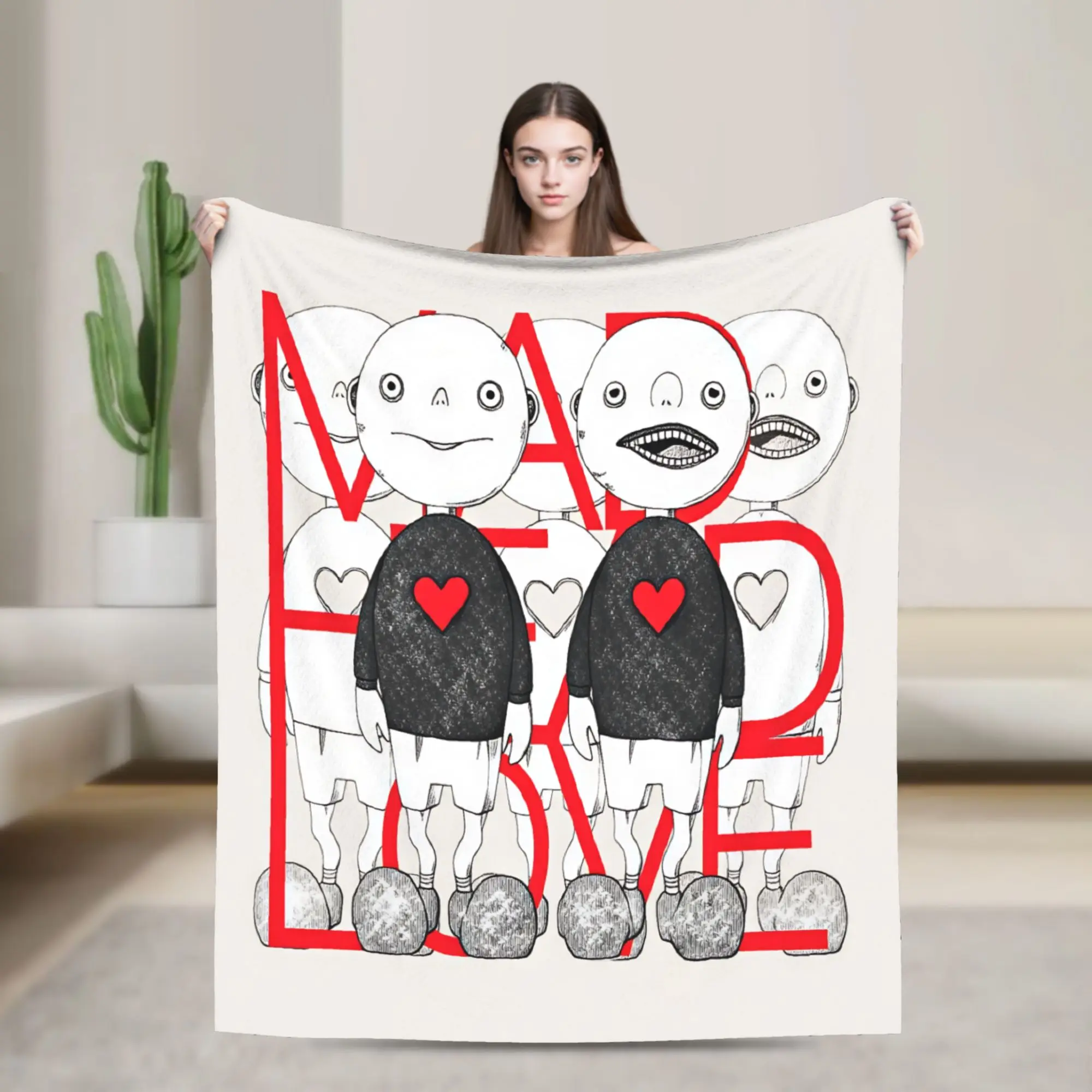 Japan Singer K-Kenshi Y-Yonez Blanket Quality Warm  Bedding Throws Winter Kids Outdoor Comfortable Bedspread
