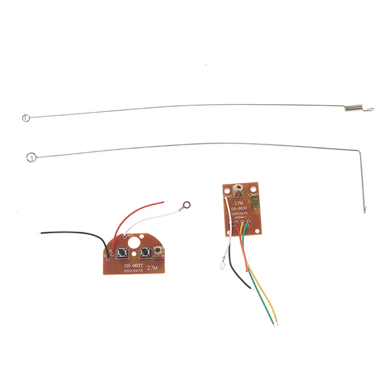 4CH RC Remote Control 27MHz Circuit PCB Transmitter Receiver Board With Antenna For Car Truck Toy P31B