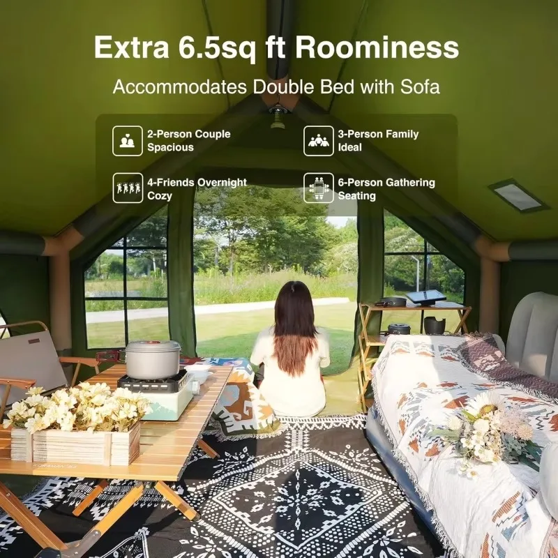 2026 Newest Popular 2-4 Persons Outdoor Camping Waterproof Inflatable Air Tent