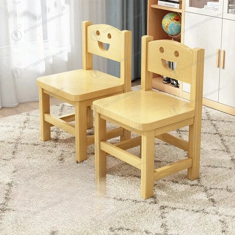 

Маленький табурет из цельного дерева для дома, гостиной, низкий табурет, детский стул со спинкой, маленький стул