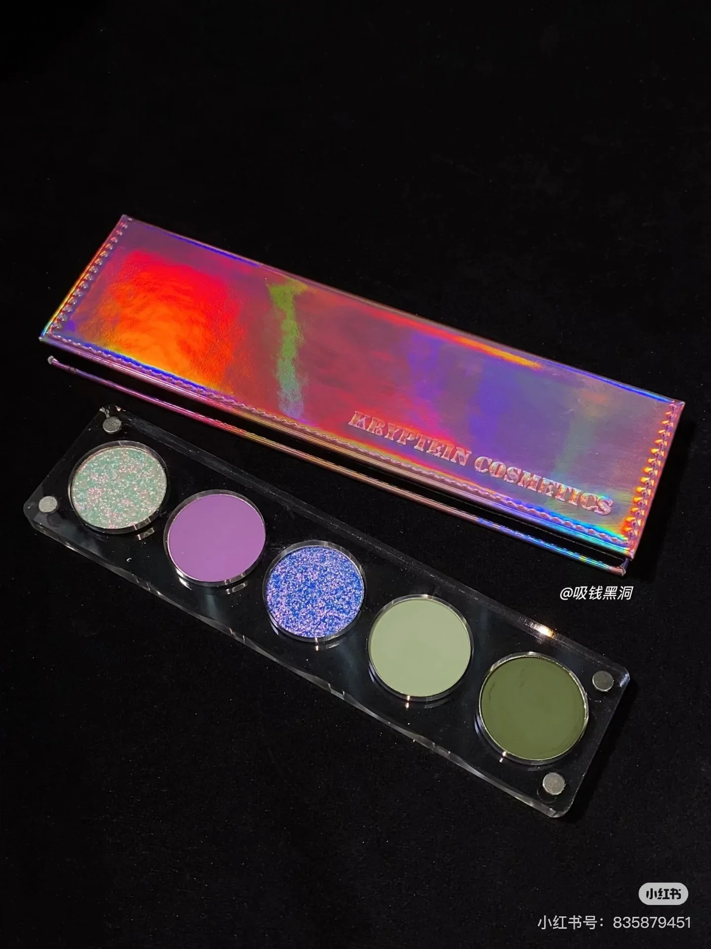 KRYPTEIN COSMETICS 5 Colors Smokey Matte Glitter Eyeshadow Palette Green Purple Eye Pigment Palett Shimmer Eye Shadow Makeup