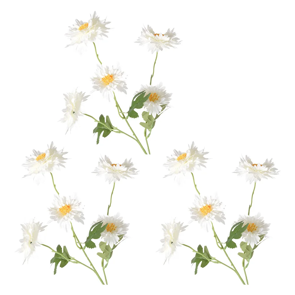 Artificial Stems Flame Chrysanthemum Wedding Centerpieces Realistic Touch Soft Rubber Stems Plastic Petals Lifelike Blooms
