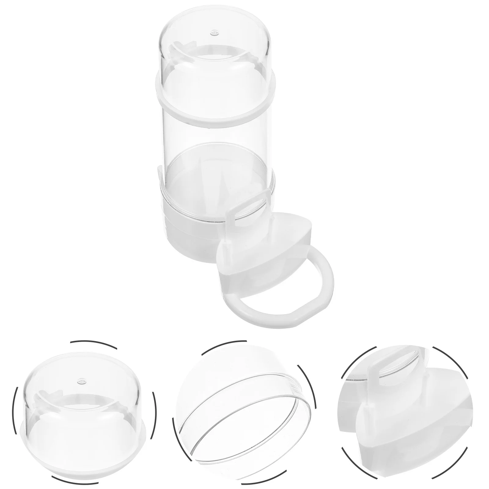 

2Pcs Automatic Bird Waterer Multi-Function Plastic Parrot Accessory Easy Install Household Bird Feeder Parakeet Cage Accessories