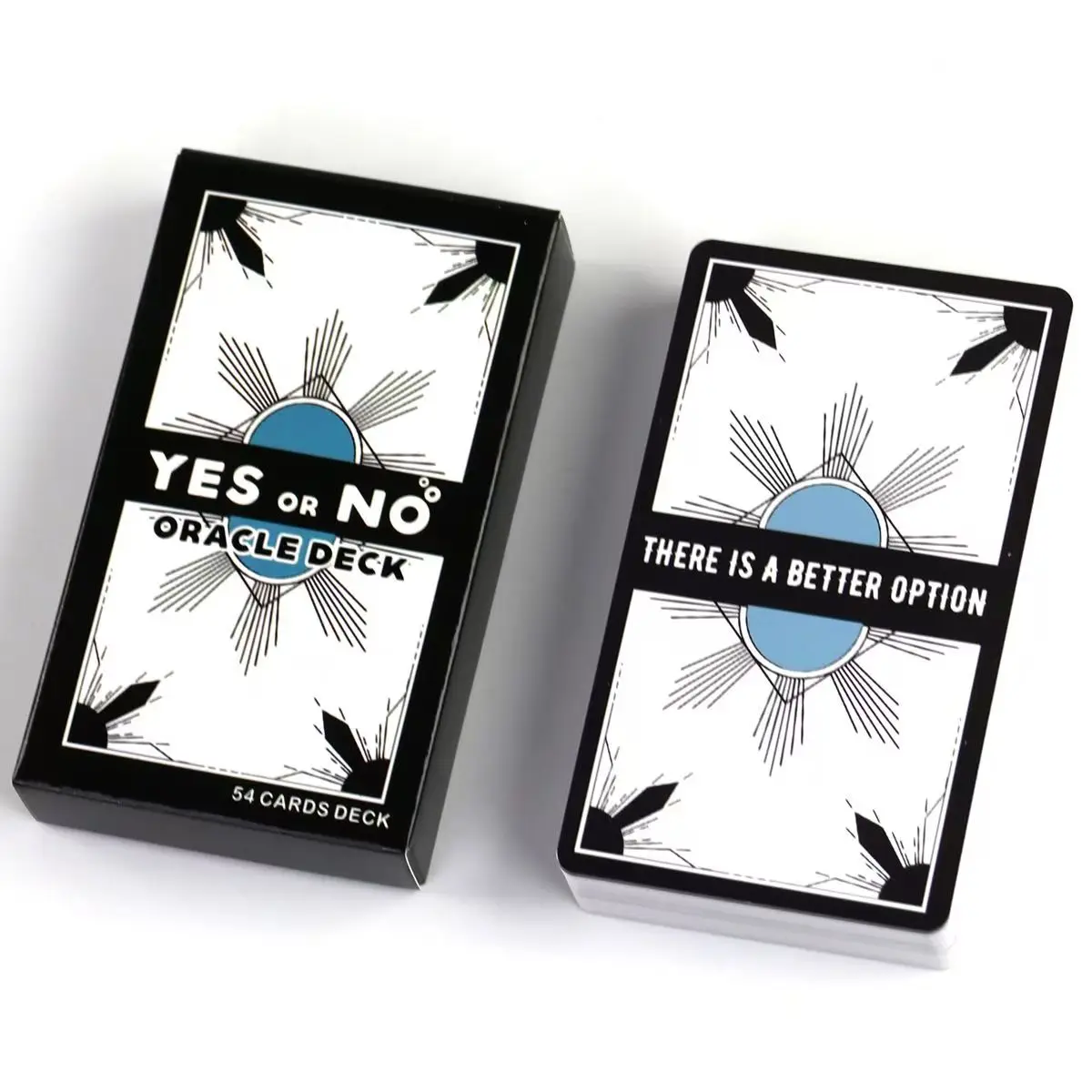 Yes or No Oracle Deck 10.3*6cm Yes/No Tarot Cards - Get Quick Answers To Specific Questions 54 Pcs Oracle Cards