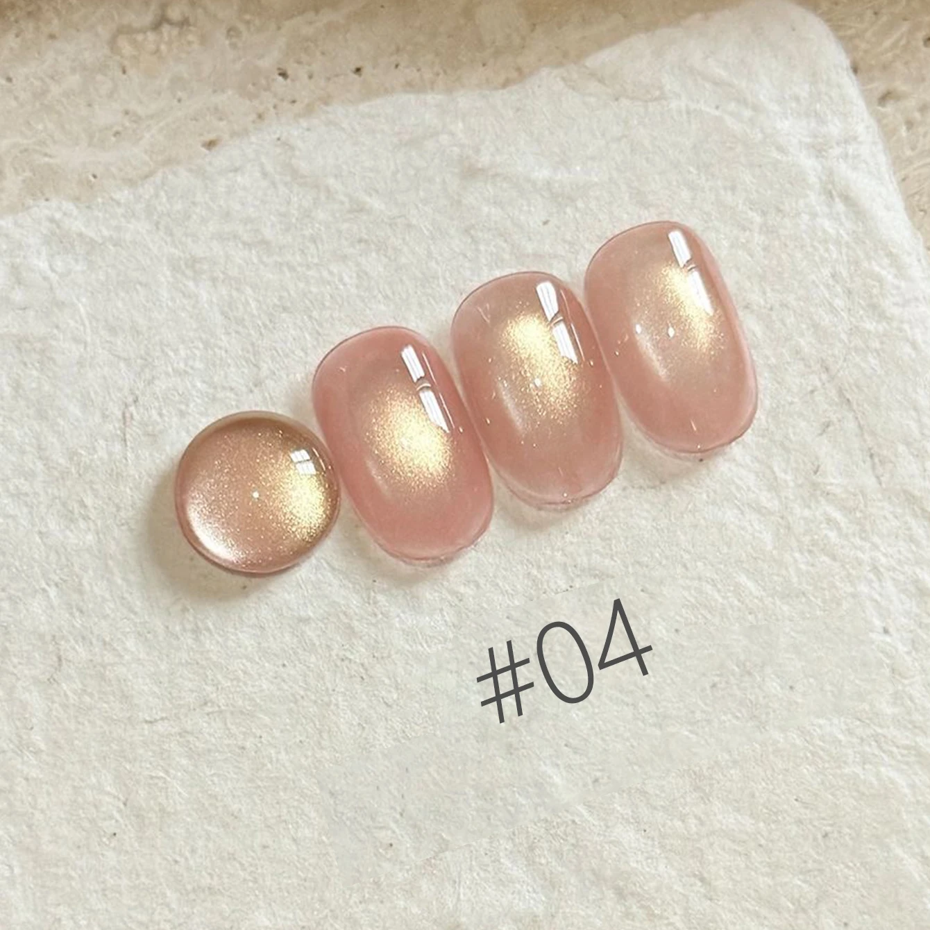 MIANEL 10ML 2026 Neuer Schneeweißer Märchenland 3-Farben Katzenauge Gel-Nagellack Funkelnder Goldschimmer Rosa Satin Glasperlen Nagelkunst – Detail 5