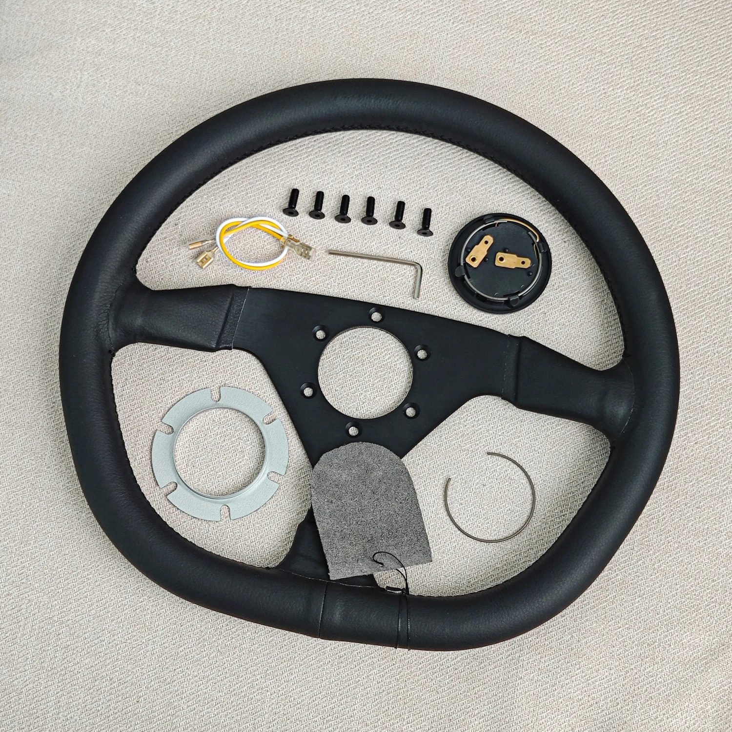 350 مللي متر JDM D شكل الجلود سباق عجلة القيادة MO سيارة الانجراف الألعاب محاكاة عجلة القيادة الرياضية