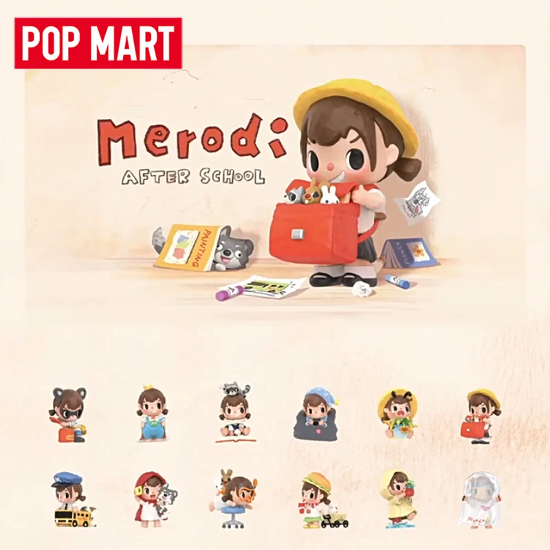 

POP MART Chapter 1 Merodi After School Series Figures Blind Box Mystery Box Toys Kawaii Ornaments Figurines Home Decor Desktop